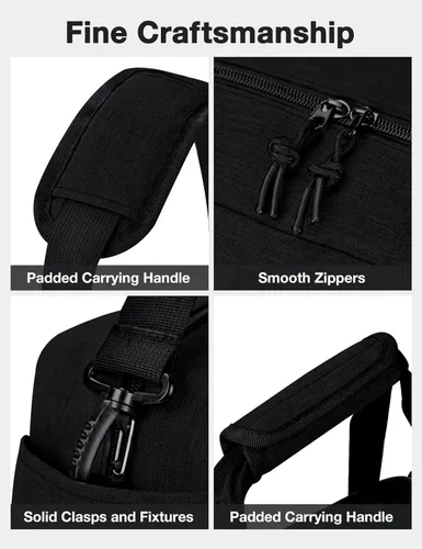 Vista 4 de Noozion Bolsa de gimnasio pequeña de 14 pulgadas para mujeres y hombres, mini bolsa de lona ligera con múltiples bolsillos, bolsa deportiva