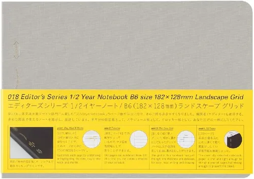 Vista 8 de Nitoms SS0066 STALOGY Nota 1/2 Ear Note B6 Cuadrada Horizontal Paisaje Negro