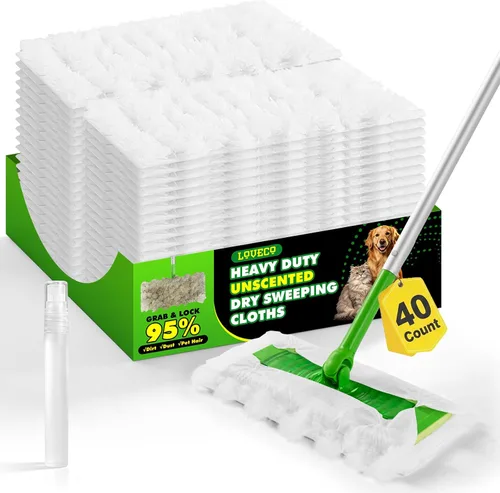 Vista 11 de Paños secos resistentes compatibles con trapeador Swiffer, trapeador