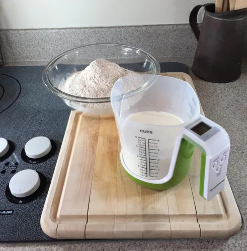 Vista 3 de Báscula digital de alimentos y taza medidora de cocina
