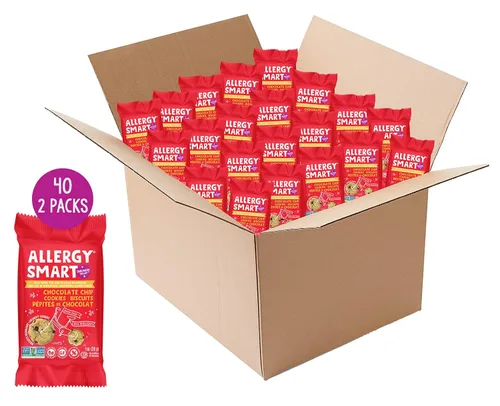Vista 9 de Allergy Smart Galletas crujientes Sin gluten, sin nueces, sin huevo, sin soja, sin lácteos, sin OMG, Kosher Delicioso aperitivo escolar a base