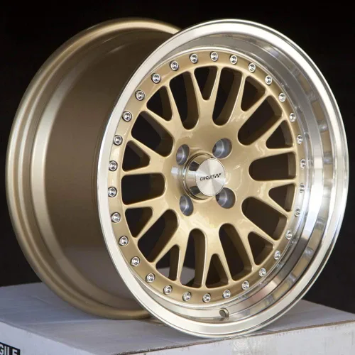 Vista 9 de Circuit Performance CP21 16x8 Oro Blanco 4×100 [+0.984 in] compatible con Honda Civic EK EG, Acura Integra, BMW E30, Mazda Miata