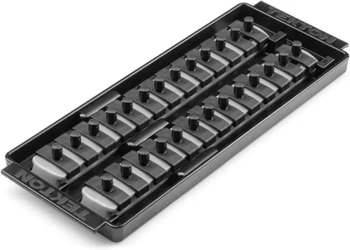 Vista 10 de TEKTON guía de llaves de 1/4 pulgadas x riel de 20.3 cm, 13 clips (rojo) OSR01113 Fabricado en EE. UU