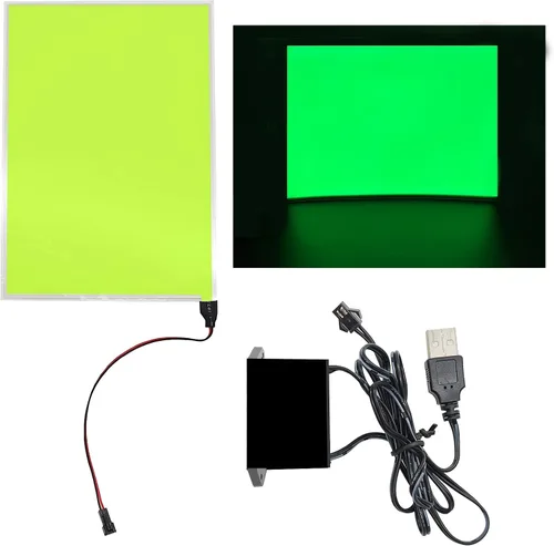 Vista 11 de El Panel de retroiluminación 8.2 x 5.9 pulgadas, panel de luz electroluminiscente, luz de fondo cortable, lámina de papel neón para decoración
