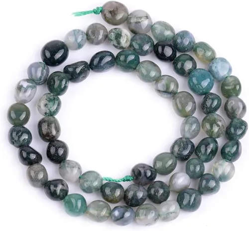 Vista 25 de HAAMIIQII - Cuentas sueltas de cristal de amatista púrpura natural de 5-8 mm, pequeñas, irregulares, en forma libre, pulidas, para hacer joyas, 38