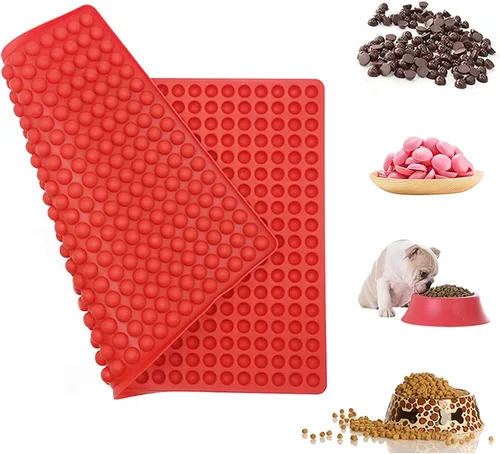 Vista 7 de 468-Cavity - Molde redondo de silicona, molde de gotas de chocolate, tapete para hornear, molde para golosinas para perros, moldes de caramelo