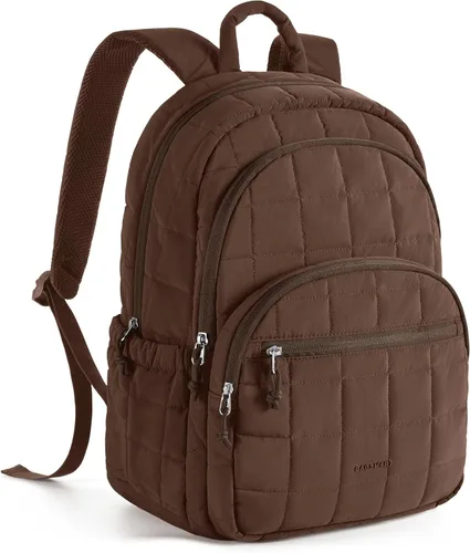 Vista 29 de BAGSMART Mochila de viaje para mujer, mochila universitaria para laptop de Negro