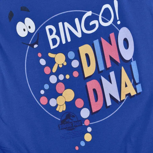 Vista 6 de Popfunk Camiseta clásica de Jurassic Park Bingo Dino Mr DNA