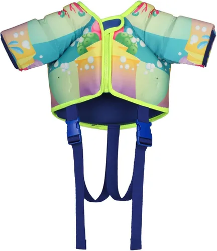 Vista 6 de Chaleco salvavidas para niños de 30 a 65 libras, chaleco flotante de natación para niños y bebés, chaleco de natación con alas de brazo para niños