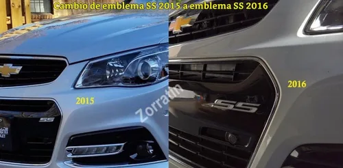 Vista 5 de Calcomanía de placa de emblema preadhesivo SS grande de 5.5 pulgadas para Chevrolet Camaro Impala Cobalt Holden Rejilla Parachoques Guardabarros