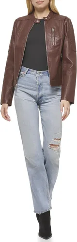 Vista 4 de Levi's Women's Faux Leather Motocross Racer Jacket (Standard and Plus)
