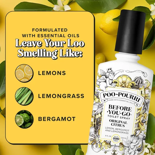 Vista 6 de Poo-Pourri Before-You-Go - Aerosol para inodoro, cítricos originales