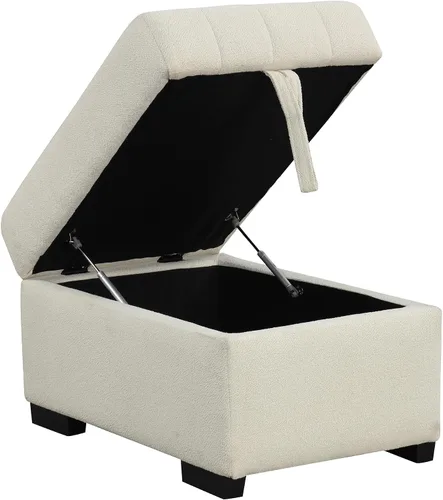 Vista 7 de P PURLOVE Sofá cama modular en forma de L de 82.6 pulgadas, sofá cama convertible con almacenamiento móvil, sofá cama extraíble con dos puertos USB