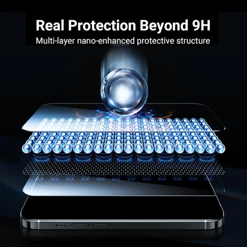 Vista 7 de UltraGlass UNBREAK TOP 9H+ Vidrio para iPhone 16e Protector de Pantalla (12FT Grado Militar A prueba de roturas) Protector de Pantalla 16e Vidrio