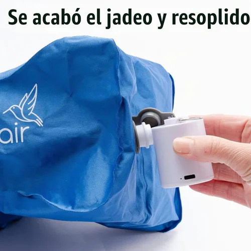 Vista 8 de CIRCA AIR Mini bomba de aire portátil para inflables, mini bomba de aire para colchón, almohadilla de dormir recargable, bomba de aire pequeña USB