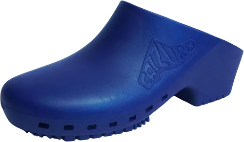 Vista 13 de CALZURO Zuecos de Trabajo Clásicos Sin Agujeros - Zuecos de Enfermería Unisex - Zapatos Antideslizantes - Zapatos de Cocina de Goma Autoclavables