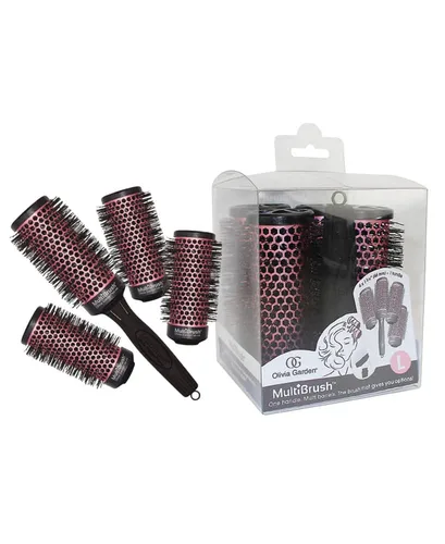 Vista 11 de Olivia Garden MultiBrush - Cepillo térmico desmontable no eléctrico con barril de cerámica