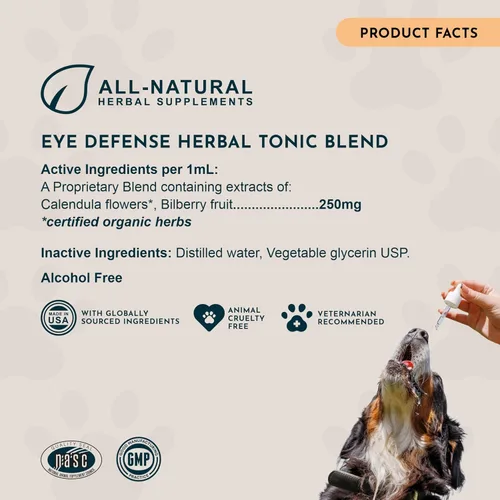Vista 7 de Animal Essentials Defensa ocular para perros y gatos, soporte ocular - 1 fl oz