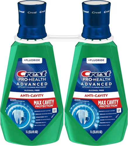 Vista 10 de Crest Pro-Health Advanced - Enjuague bucal con máxima protección contra caries, menta suave, 2 x 1 litro