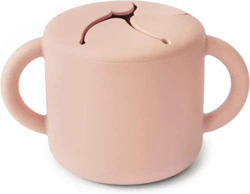 Vista 21 de mushie - Taza para merienda de silicona Contenedor de alimentos a prueba de derrames para niños pequeños y bebés (Abejas)