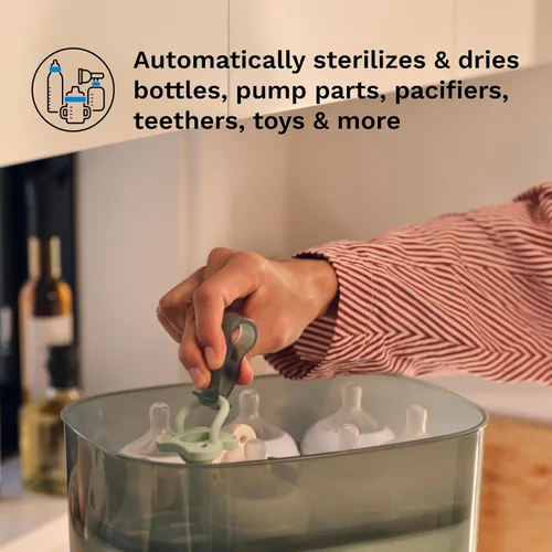 Vista 15 de Baby Brezza Esterilizador y secador de botellas avanzado: mayor capacidad