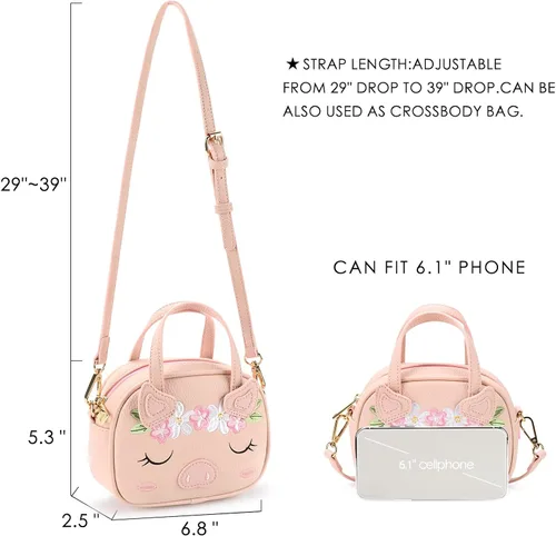Vista 2 de mibasies Bolso para niñas pequeñas de 3 a 8 años