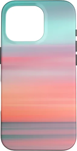 Vista 20 de Funda hawaiana para iPhone 17, diseño de playa tropical de Hawái, color azul melocotón