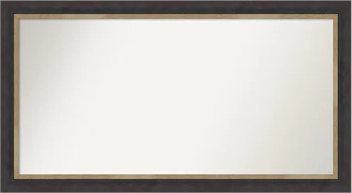 Vista 165 de Amanti Art Espejo personalizado, espejo de baño negro Astor, espejo de pared o espejo de tocador de baño sobre el fregadero (25 x 25 pulgadas)
