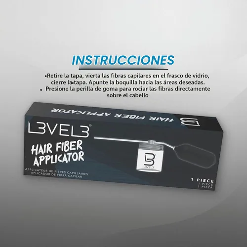 Vista 2 de Aplicador de fibra capilar de precisión L3 Nivel 3 para peluqueros