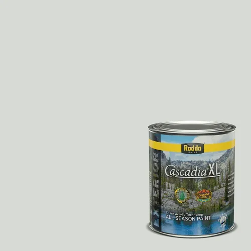 Vista 124 de Rodda Paint CASCADIA XL - Pintura e imprimación satinada para exteriores en uno, cuarto de galón, blanco abstracto