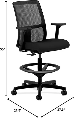 Vista 2 de HON Silla de taburete Ignition Task en negro (HITS5)