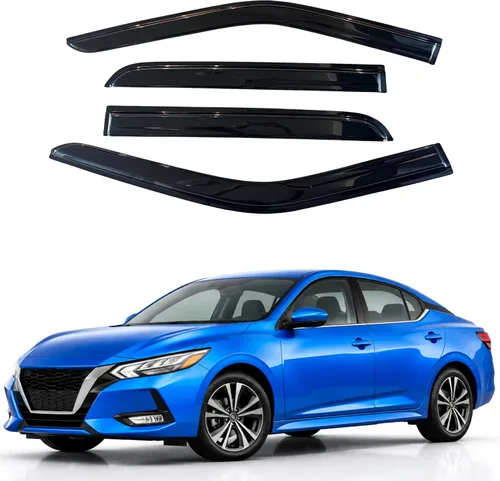 Vista 332 de Visera de ventana IG para Ford Focus Sedán y Hatchback 2012-2018, Protector de ventana lateral para lluvia y viento estilo Mugen, extra duradero