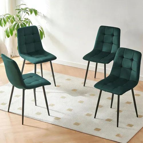 Vista 17 de Homedot Juego de mesa de comedor para 2, mesa de cocina de 3 piezas, juego de sillas de comedor redondas y negras para espacios pequeños, juego