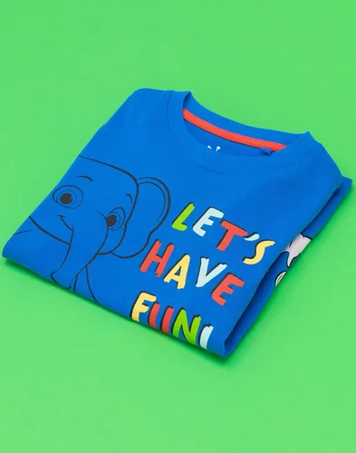 Vista 3 de CoComelon Camiseta de manga corta para niños y niños pequeños JJ azul