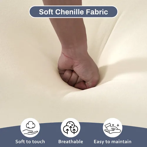 Vista 5 de ONEMMLION Cloud Couch - Sofá modular seccional en forma de U de 114 pulgadas, cómodos sofás seccionales para sala de estar, sofá moderno de felpilla