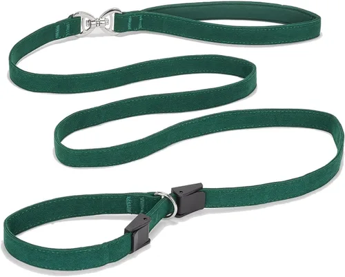 Vista 16 de Correa de perro de algodón suave, correas de pana resistente de 5 pies con gancho de metal dorado para perros pequeños, medianos y grandes, S