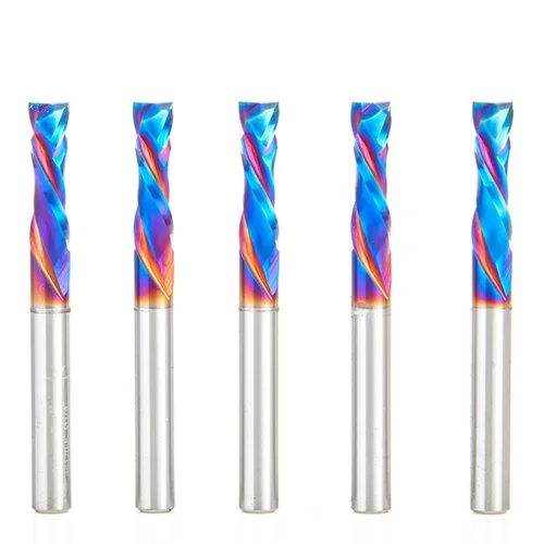 Vista 7 de Amana Tool Spektra Extreme Tool Life Recubierta - Broca de router en espiral de compresión CNC de carburo sólido recubierta, 46182-K, 1/2 D x 1 CH x