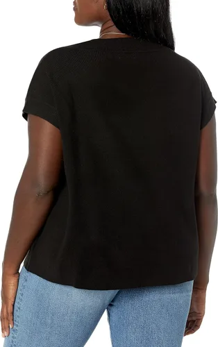 Vista 6 de The Drop Chaleco tipo suéter con cuello en V Zhen para mujer