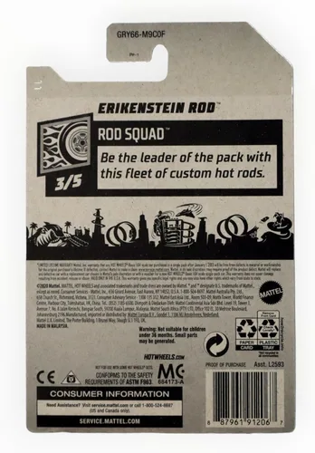 Vista 2 de Hot Wheels - Caña ERIKENSTEIN - Verde Oscuro - Rod Squad 3/5-120/250 - Steam Punk