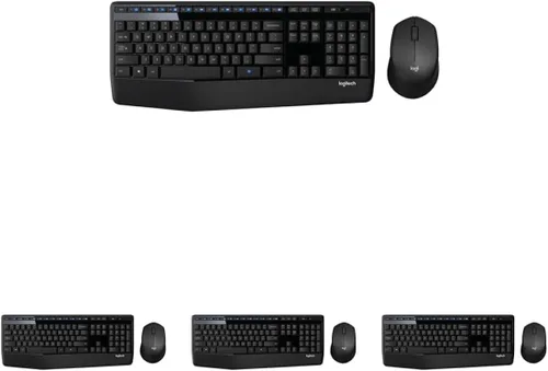 Vista 6 de Logitech Teclado inalámbrico de tamaño completo K345 con reposamanos