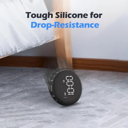 Vista 7 de REACHER Reloj despertador ruidoso para personas que duermen mucho para adultos/niños/adolescentes, reloj despertador vibratorio con agitador de cama
