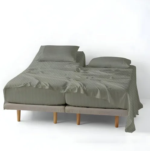 Vista 42 de ARlinen Juego de sábanas divididas tamaño Queen, 5 piezas, 100% algodón egipcio, bolsillo profundo de 16 pulgadas, ropa de cama suave de lujo
