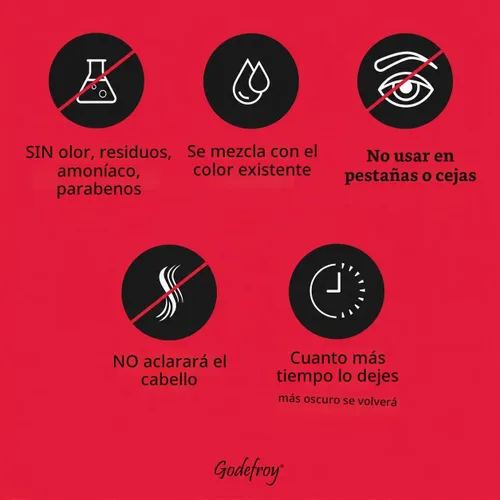 Vista 2 de Tinte Godefroy Set para colorear puntos, color café oscuro para hombres y mujeres, cápsulas premedidas, sin residuos, resultados de calidad
