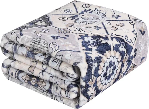 Vista 6 de Alfombra marroquí de enrejado de 2 x 3 pulgadas, lavable, vintage con estampado floral, alfombra bohemia antideslizante para interiores