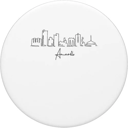 Vista 3 de city skyline travel souvenir tourist amarillo texas PopSockets Swappable PopGrip