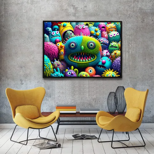 Vista 5 de HUADADA Rompecabezas de 1000 piezas para adultos, criaturas coloridas, rompecabezas para adultos y niños, juegos educativos de 1000 piezas
