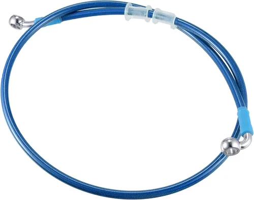 Vista 18 de X AUTOHAUX 31.5 in AN3 M10 Línea de freno hidráulico para coche, manguera de aceite, 28 ° 90 ° acero inoxidable para coche, motocicleta, motocross