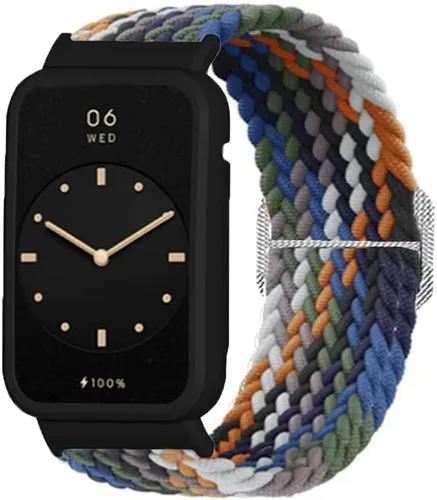 Vista 4 de Senter Correa de repuesto de liberación rápida de nailon suave para Huawei Band 7 pro Smart Watch