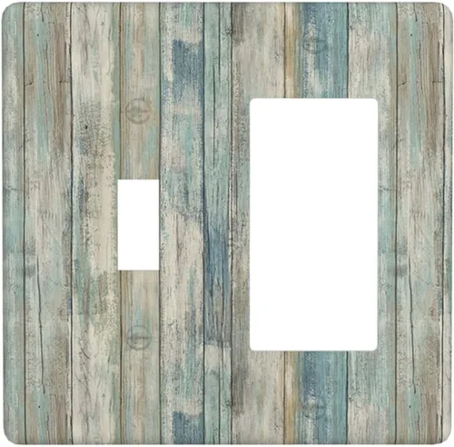 Vista 38 de Placa de Pared en Blanco de 1-Gang Sin Dispositivo Beige Lindo Vintage Boho de los 70s Hongo Fungus Planta Floral Botánica Libélula Interruptor