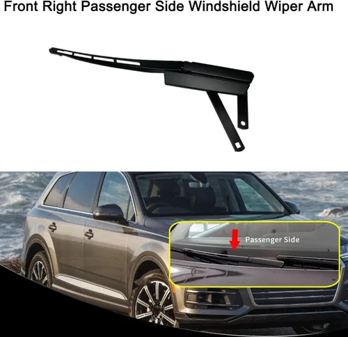 Vista 2 de koxuyim Brazo del limpiaparabrisas delantero derecho del lado del pasajero compatible con Audi Q7 2007-2016 Reemplaza# 4L1955408B 4l1955408B1P9
